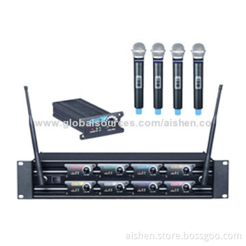 8-channel Wireless Microphone, 8 Replaceable Receiver/Transmitter Modules